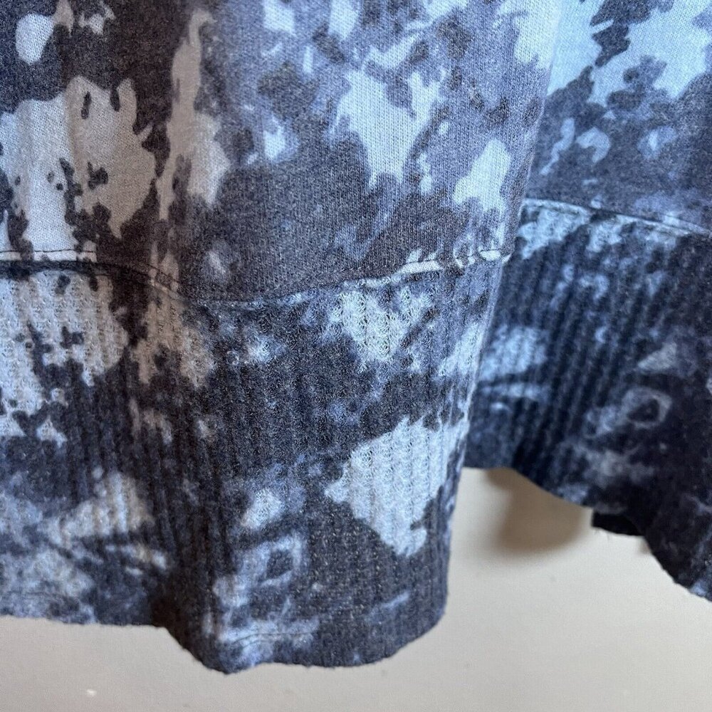 Olivia Sky Tunic Top Women’s Size XL Blue Tie Dye Casual Waffle Knit Lightweight - Picture 4 of 9